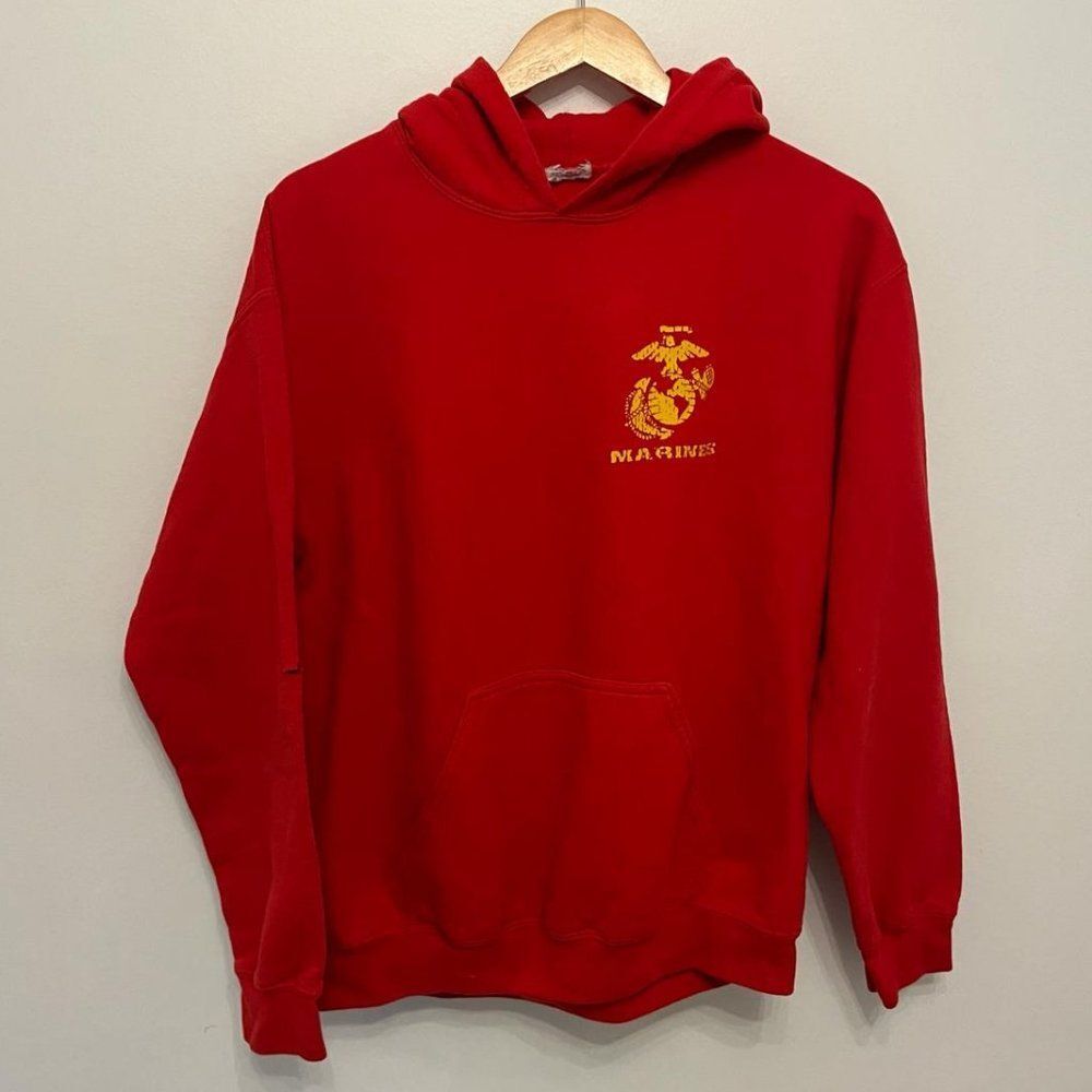 United States Marine Corps "USMC" Red Hoodie Size M